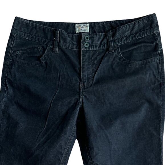 Polo Jeans Ralph Lauren Kelly Black Corduroy Mid Rise Bootcut Jeans sz 12 - Picture 7 of 7
